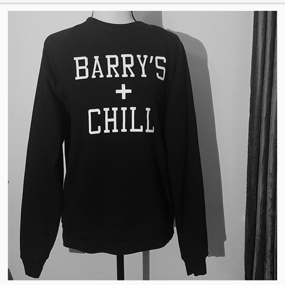 Barry's Bootcamp'Barry's+Chill' Black Sweatshirt S - Picture 2 of 11